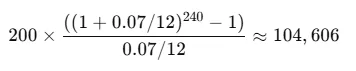 Investment Calculator formula future